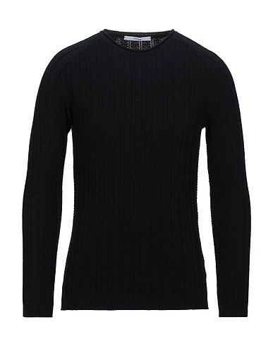 TAKESHY KUROSAWA Jumper Black 50% Cotton, 50% Acrylic