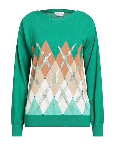 BALLANTYNE Pullover Verde 85% Cotone, 15% Cachemire