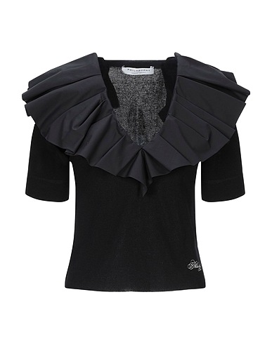 PHILOSOPHY di LORENZO SERAFINI Sweater Black 84% Viscose, 16% Polyamide, Cotton