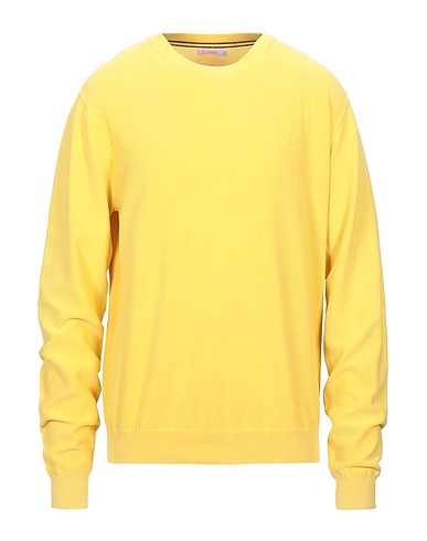 SUN 68 Pullover Jaune 100% Coton
