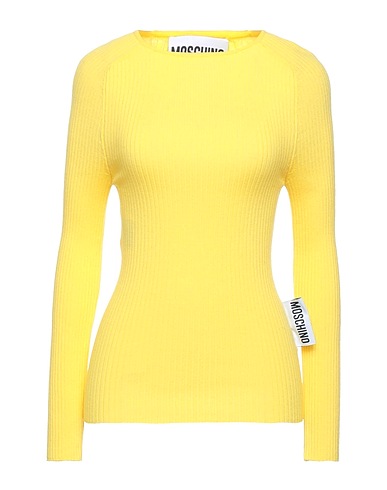 MOSCHINO Jumper Pastel yellow 100% Virgin Wool