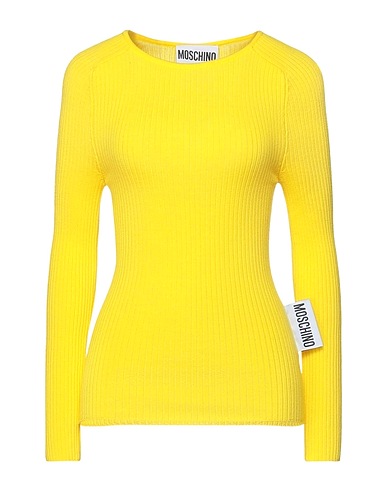 MOSCHINO Sweater Yellow 100% Virgin Wool