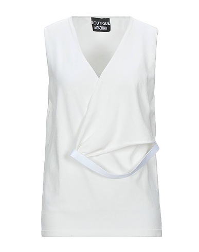 BOUTIQUE MOSCHINO Jumper White 65% Viscose, 35% Polyamide
