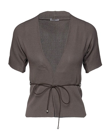 PESERICO Cardigan Khaki 100% Cotone