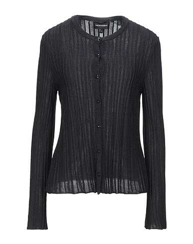 EMPORIO ARMANI Cardigan Black 79% Viscose, 13% Polyester, 8% Metallic fiber