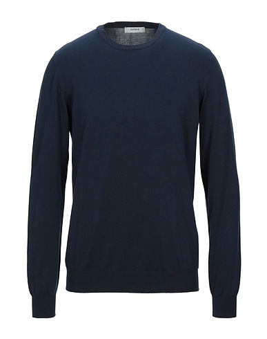 ALPHA STUDIO Sweater Slate blue 100% Cotton