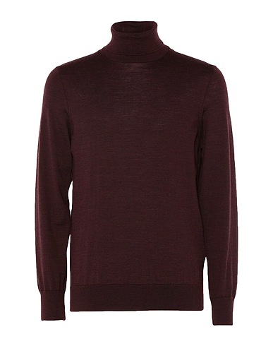 DUNHILL Polo neck Burgundy 100% Wool