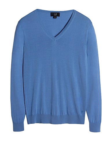 DUNHILL Sweater Slate blue 100% Wool