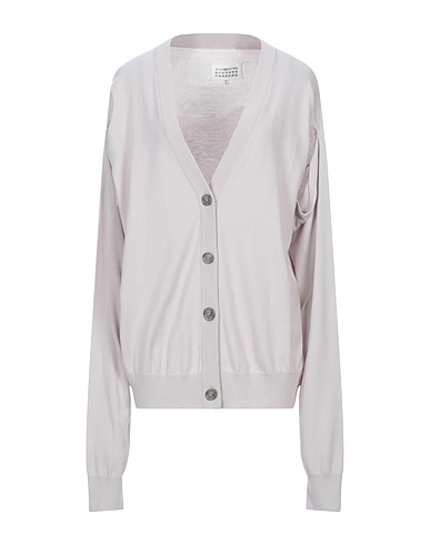 MAISON MARGIELA Cardigan Light grey 60% Cotton, 40% Wool