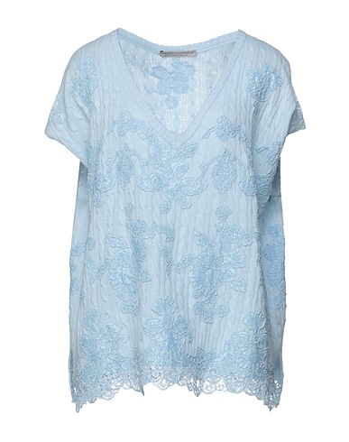 ERMANNO SCERVINO Cashmere jumper Sky blue 100% Cashmere, Polyamide, Viscose