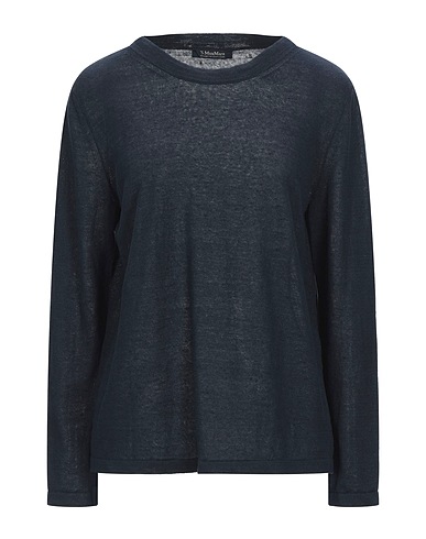 'S MAX MARA Sweater Midnight blue 100% Linen