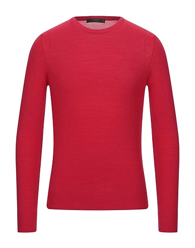 VNECK Sweater Red 70% Wool, 30% Silk