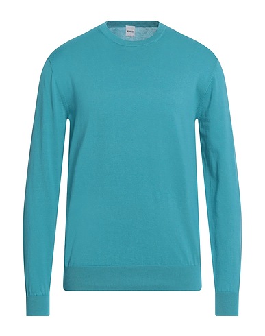 ASPESI Pullover Tūrkis 100% Baumwolle