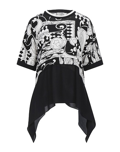 LE COEUR TWINSET Sweater Black 50% Cotton, 50% Viscose, Polyester