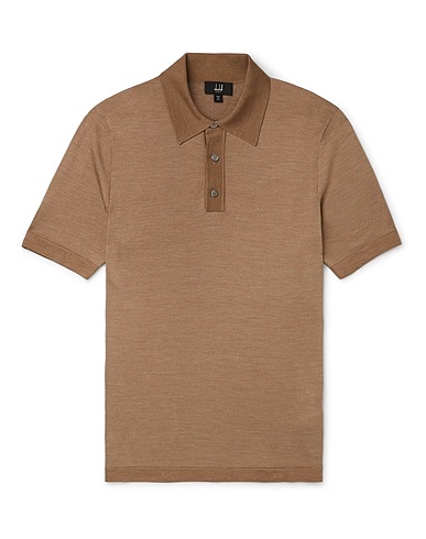 DUNHILL Jumper Light brown 100% Mulberry silk