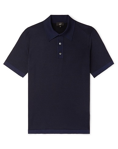 DUNHILL Sweater Midnight blue 100% Mulberry silk