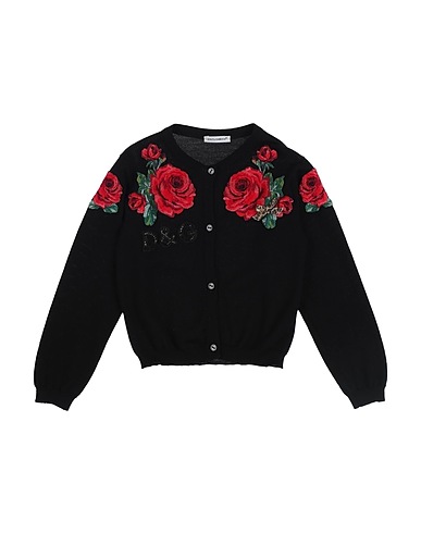 DOLCE&GABBANA カーディガン ブラック バージンウール 100%