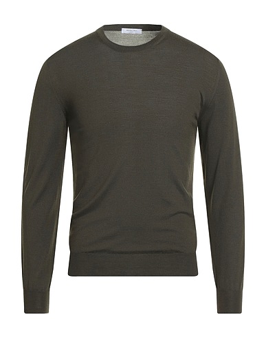 BOGLIOLI Jumper Military green 100% Virgin Wool