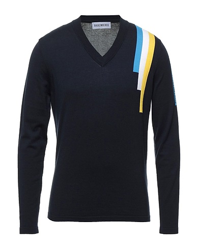 BIKKEMBERGS Jersey Azul noche 70% Algodón, 30% Seda