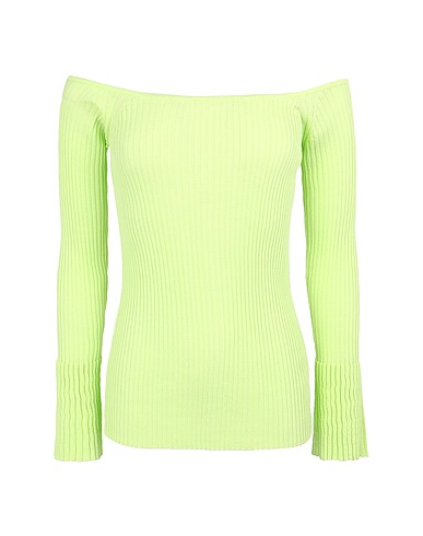 8 by YOOX Sweater KNIT BELL-SLEEVE OFF-SHOULDER TOP
Lime green 65% Viscose, 35% Polyamide
