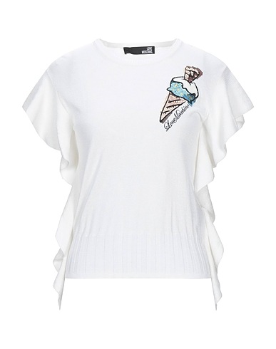 LOVE MOSCHINO Sweater White 62% Viscose, 38% Polyamide