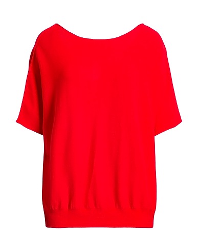 BASE MILANO Jumper Red 71% Viscose, 29% Polyamide