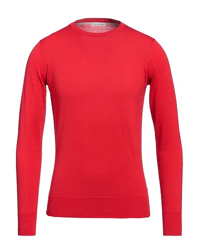 PEOPLE OF SHIBUYA Pullover Tomatenrot 85% Baumwolle, 10% Seide, 5% Leinen