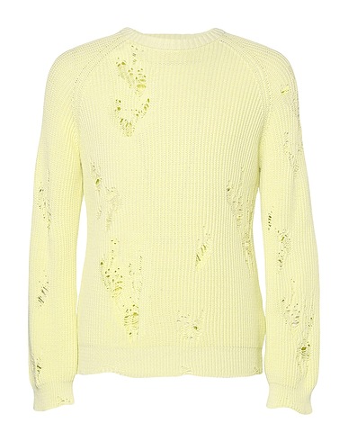 LANEUS Pullover Verde chiaro 74% Cotone, 26% Poliammide