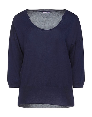 ROSSOPURO Pullover Nachtblau 85% Seide, 15% Kaschmir