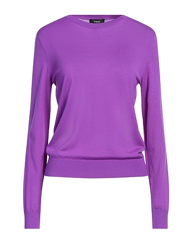 THEORY Pullover Viola 96% Lana, 4% Altre Fibre