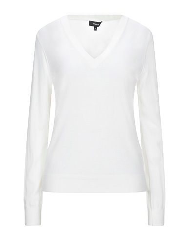 THEORY Jumper Ivory 96% Wool, 4% Other Fibres
