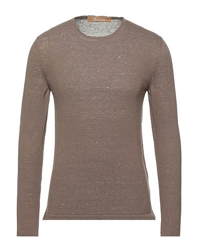 OBVIOUS BASIC Jumper Khaki 69% Viscose, 31% Linen