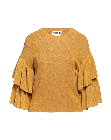 ANIYE BY Pullover Giallo ocra 70% Viscosa, 15% Poliammide, 15% Poliestere