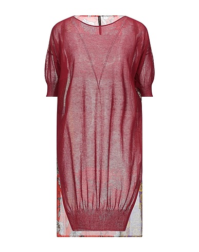 MANILA GRACE Jumper Burgundy 84% Viscose, 16% Polyamide, Cotton, Silk