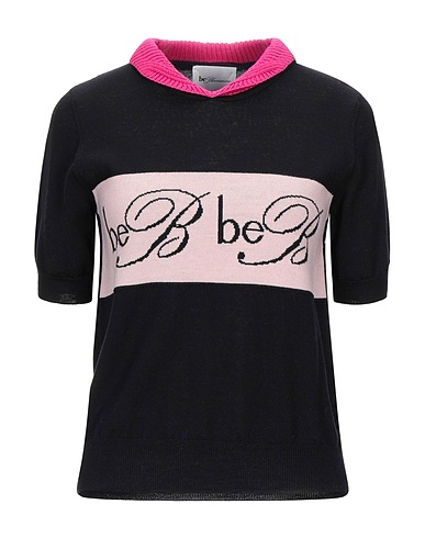 BE BLUMARINE Pullover Noir 100% Laine vierge