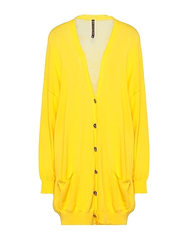 MANILA GRACE Cardigan Yellow 100% Cotton
