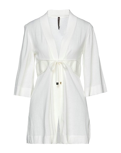 MANILA GRACE Cardigan White 100% Cotton