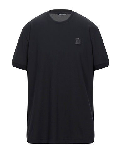 DOLCE&GABBANA T-shirt Black 100% Cotton, PVC - Polyvinyl chloride, Polyurethane, Elastane