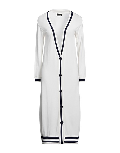 ERMANNO DI ERMANNO SCERVINO Cardigan White 65% Viscose, 35% Polyamide