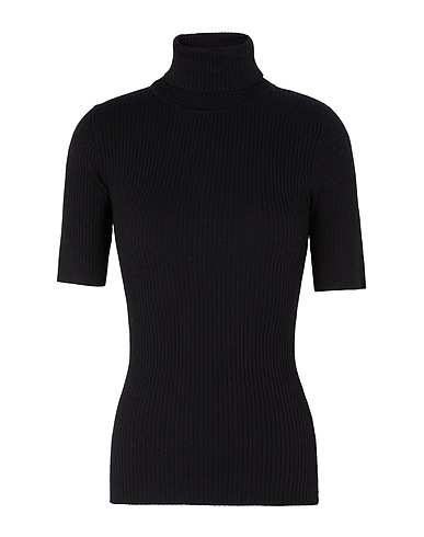 8 by YOOX 터틀넥 니트 KNIT S/SLEEVE ROLL-NECK SWEATER
 블랙 70% 비스코스, 30% 폴리에스테르