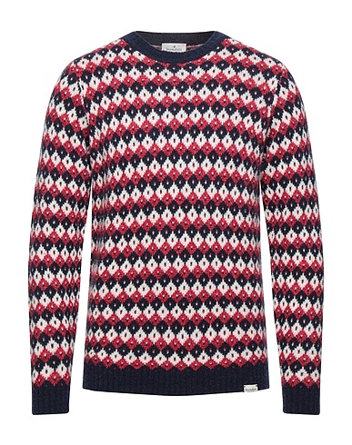 BROOKSFIELD Jumper Midnight blue 85% Virgin Wool, 15% Polyamide