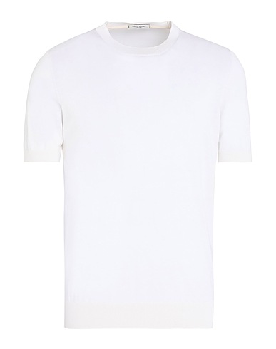 PAOLO PECORA プルオーバー オフホワイト シルク 70% / コットン 30%