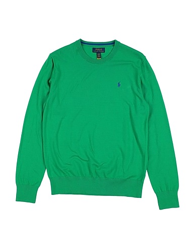 POLO RALPH LAUREN Sweater Cotton Crewneck Sweater
 Green 100% Cotton