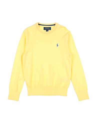 POLO RALPH LAUREN Jumper Cotton Crewneck Sweater
 Yellow 100% Cotton