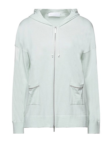 FABIANA FILIPPI Cardigan Light green 55% Virgin Wool, 40% Cotton, 5% Cashmere, Silk, Elastane