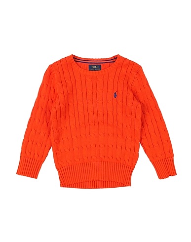 POLO RALPH LAUREN Jumper Cable-Knit Cotton Sweater
 Tomato red 100% Cotton