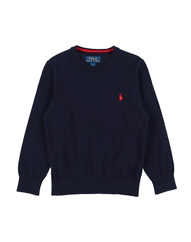 POLO RALPH LAUREN Pullover Blu navy 100% Cotone
