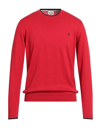 BROOKSFIELD Pullover Rot 100% Baumwolle
