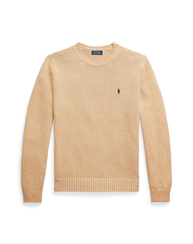 POLO RALPH LAUREN Pullover Beige 100% Cotone