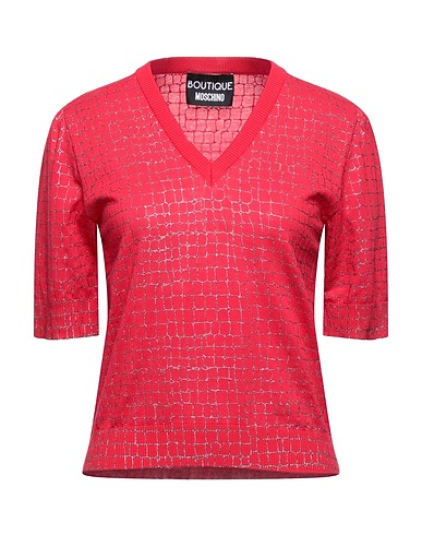 BOUTIQUE MOSCHINO Pullover Rot 100% Baumwolle